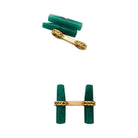 Boutons de manchette VAN CLEEF & ARPELS en or jaune et aventurine verte - Castafiore