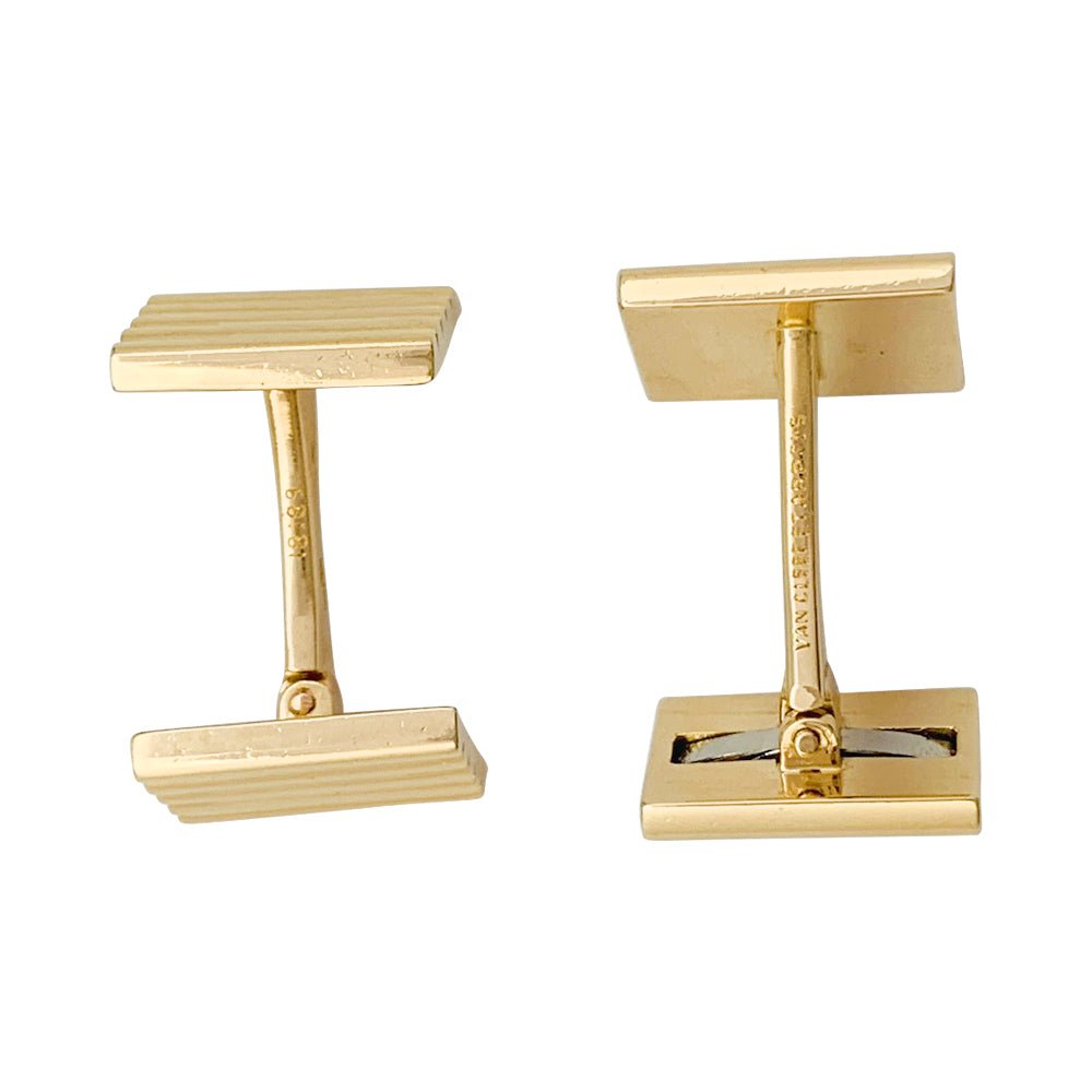 Boutons de manchette vintage Van Cleef & Arpels or jaune - Castafiore