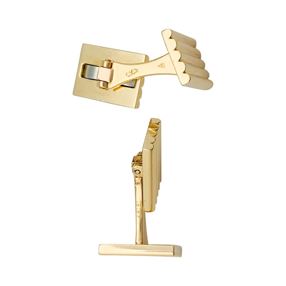 Boutons de manchette vintage Van Cleef & Arpels or jaune - Castafiore