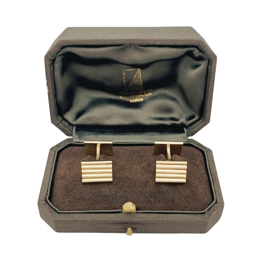 Boutons de manchette vintage Van Cleef & Arpels or jaune - Castafiore