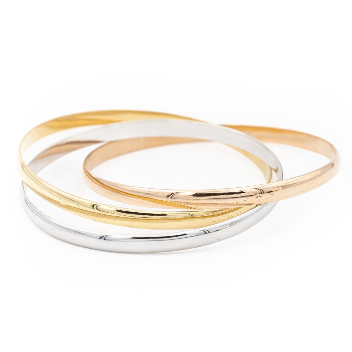 Bracelet 3 ors Or blanc - Castafiore