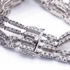 Bracelet 4 rangs en or blanc et diamants - Castafiore