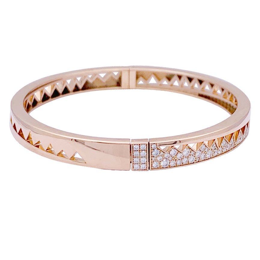 Bracelet Akillis "Capture Me", or rose, diamants. - Castafiore