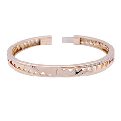 Bracelet Akillis "Capture Me", or rose, diamants. - Castafiore