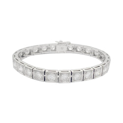 Bracelet ancien diamants, platine - Castafiore