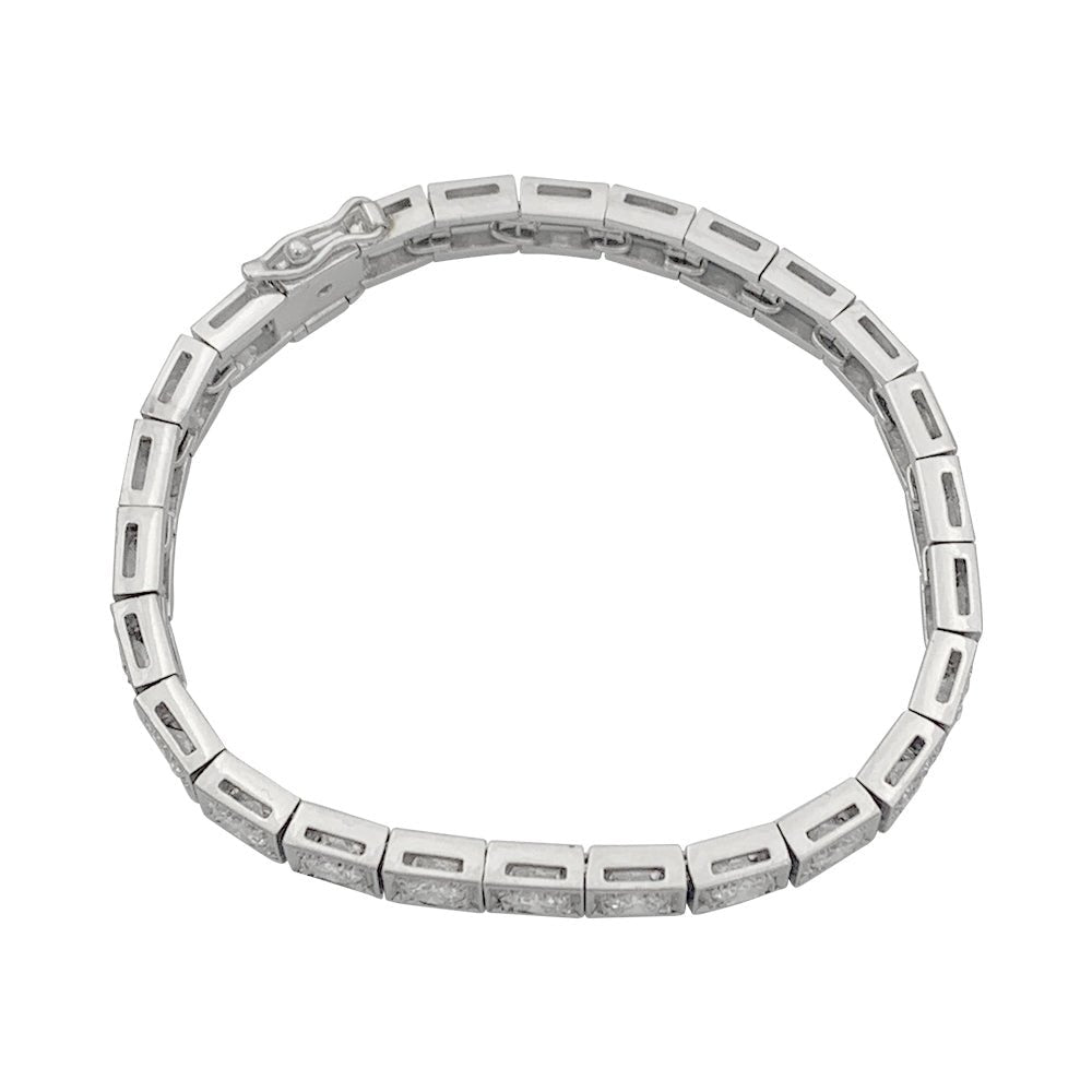 Bracelet ancien diamants, platine - Castafiore