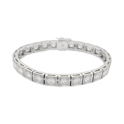 Bracelet ancien diamants, platine - Castafiore