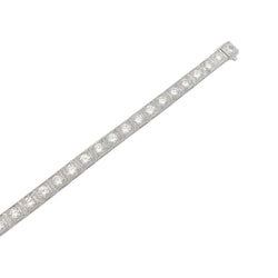 Bracelet ancien diamants, platine - Castafiore