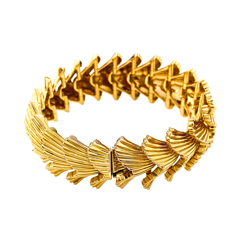 Bracelet articulé en or jaune - Castafiore