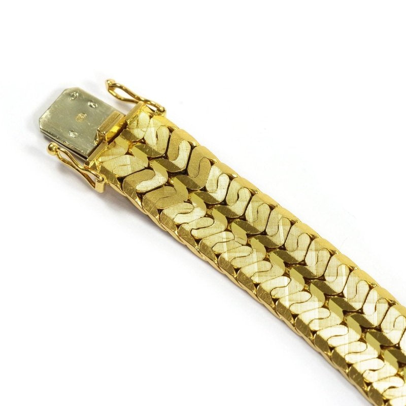 Bracelet Bandeau souple en or jaune - Castafiore