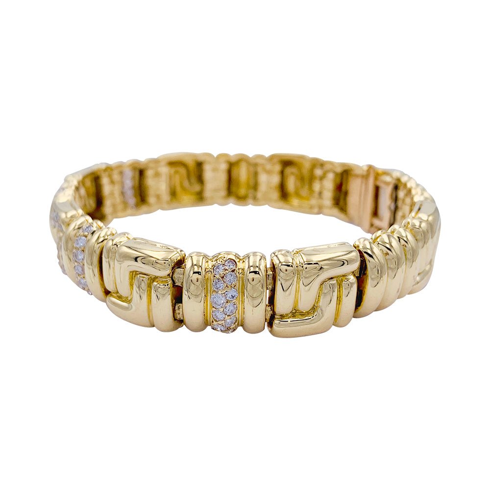 Bracelet Boucheron, or jaune, diamants - Castafiore