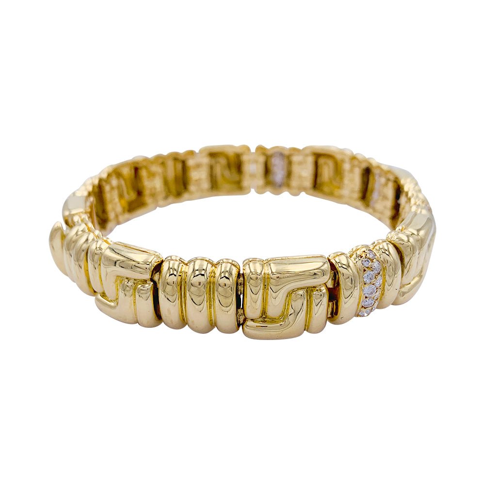 Bracelet Boucheron, or jaune, diamants - Castafiore