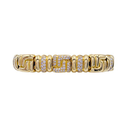 Bracelet Boucheron, or jaune, diamants - Castafiore