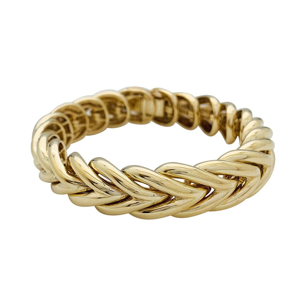Bracelet BOUCHERON "Tressé" en or jaune - Castafiore