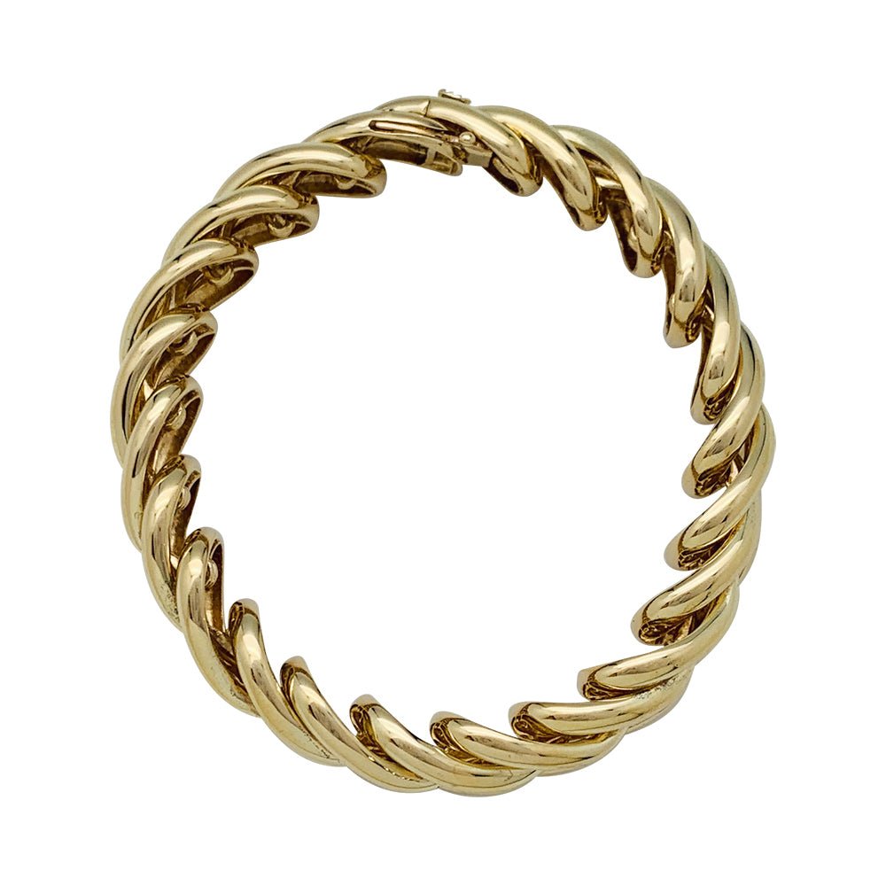 Bracelet BOUCHERON "Tressé" en or jaune - Castafiore