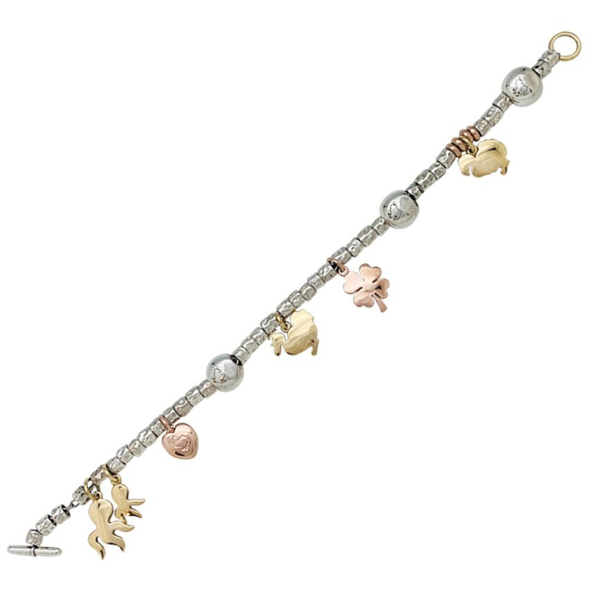 Bracelet breloques Dodo, argent et or - Castafiore