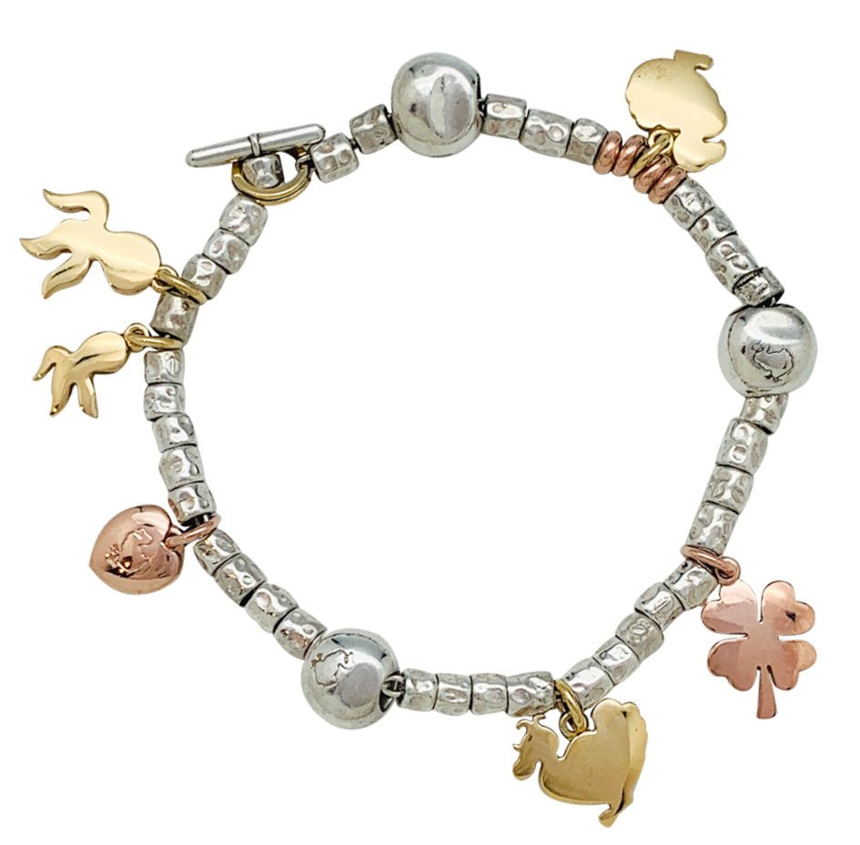 Bracelet breloques Dodo, argent et or - Castafiore