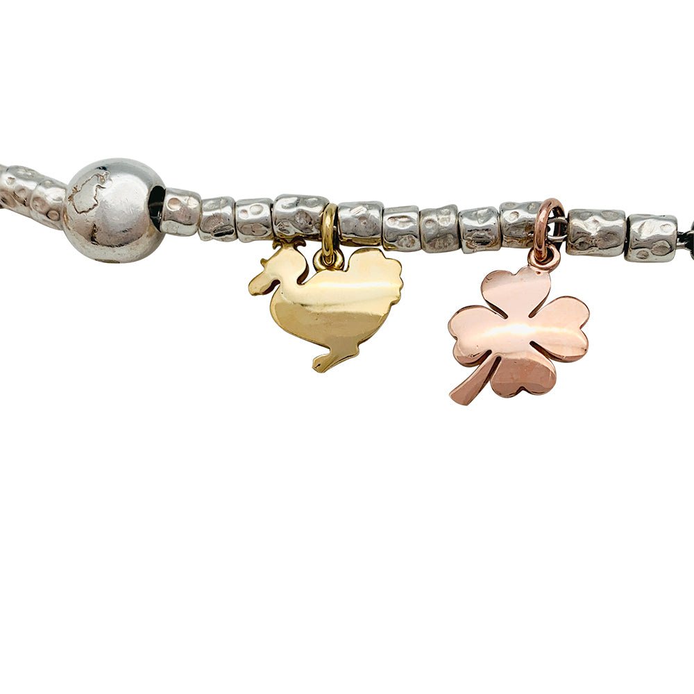 Bracelet breloques Dodo, argent et or - Castafiore