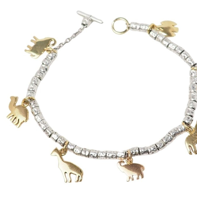 Bracelet breloques Dodo en or jaune et argent - Castafiore