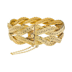 Bracelet Buccellati, tresses en or jaune - Castafiore