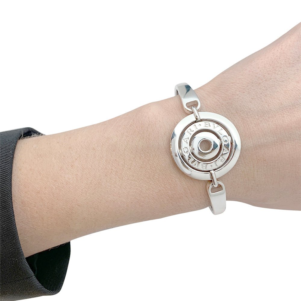 Bracelet Bulgari, "Astrale", or blanc - Castafiore
