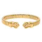 Bracelet Bulgari maille Tubogas , Or jaune et Diamants - Castafiore