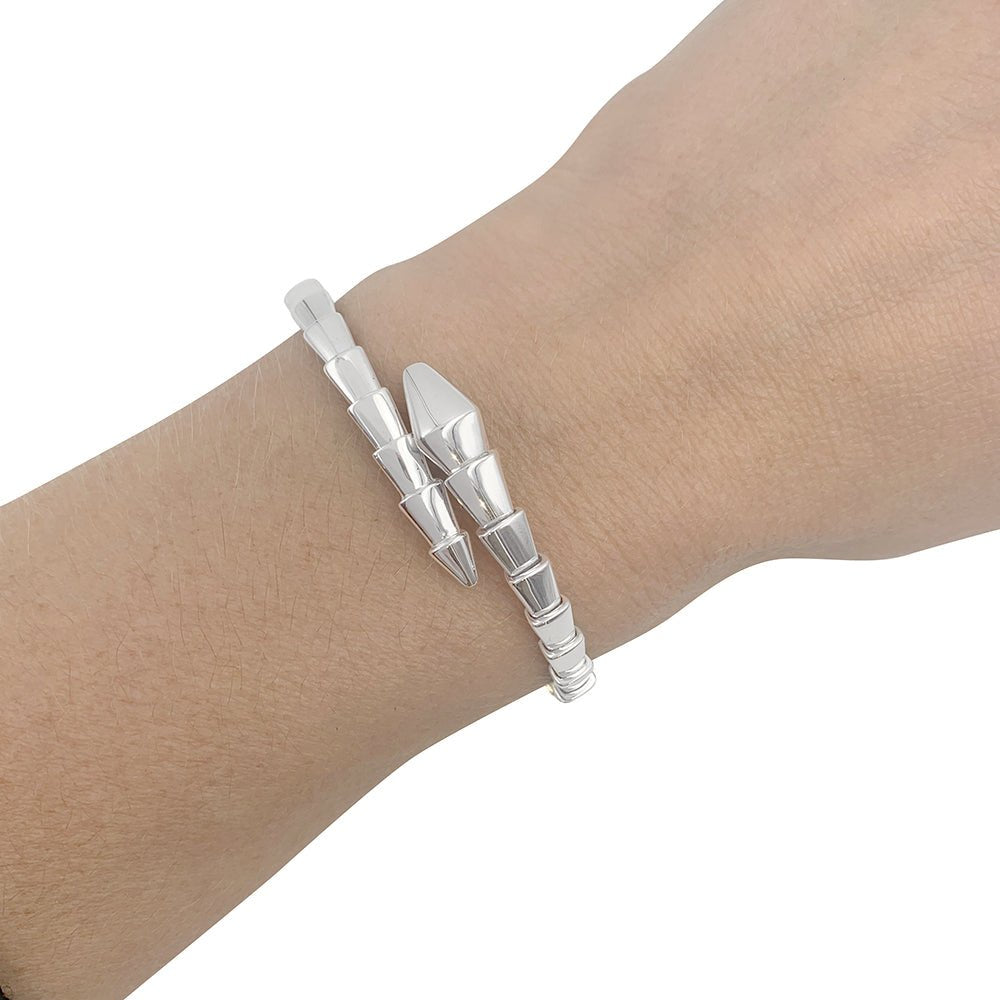 Bracelet Bulgari or blanc, "Serpenti Viper" - Castafiore
