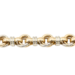 Bracelet CAPLAIN SAINT ANDRÉ, 2 ors et saphir - Castafiore