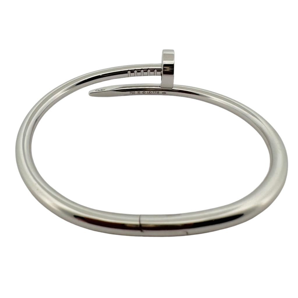 Bracelet CARTIER Juste un clou en or blanc - Castafiore