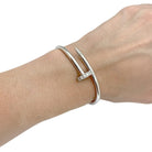 Bracelet Cartier, "Juste un clou", or blanc et diamants - Castafiore