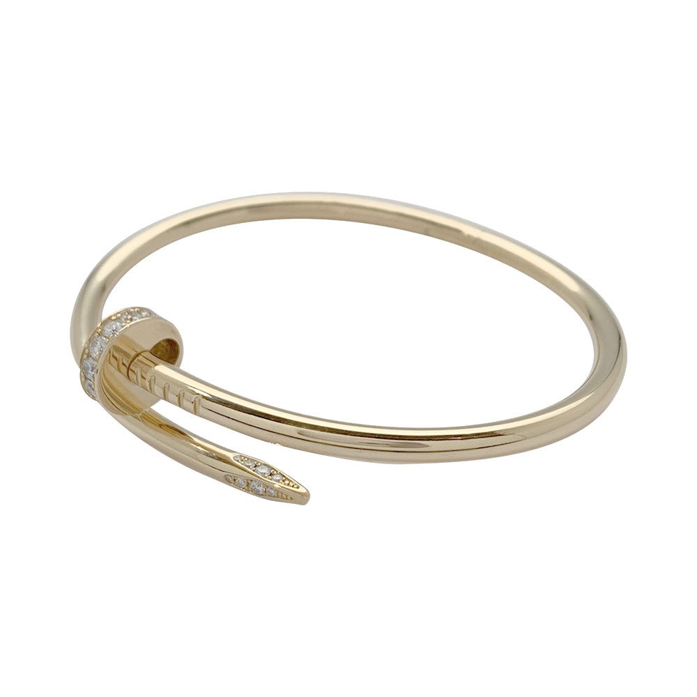 Bracelet Cartier, "Juste un clou", or jaune, diamants - Castafiore