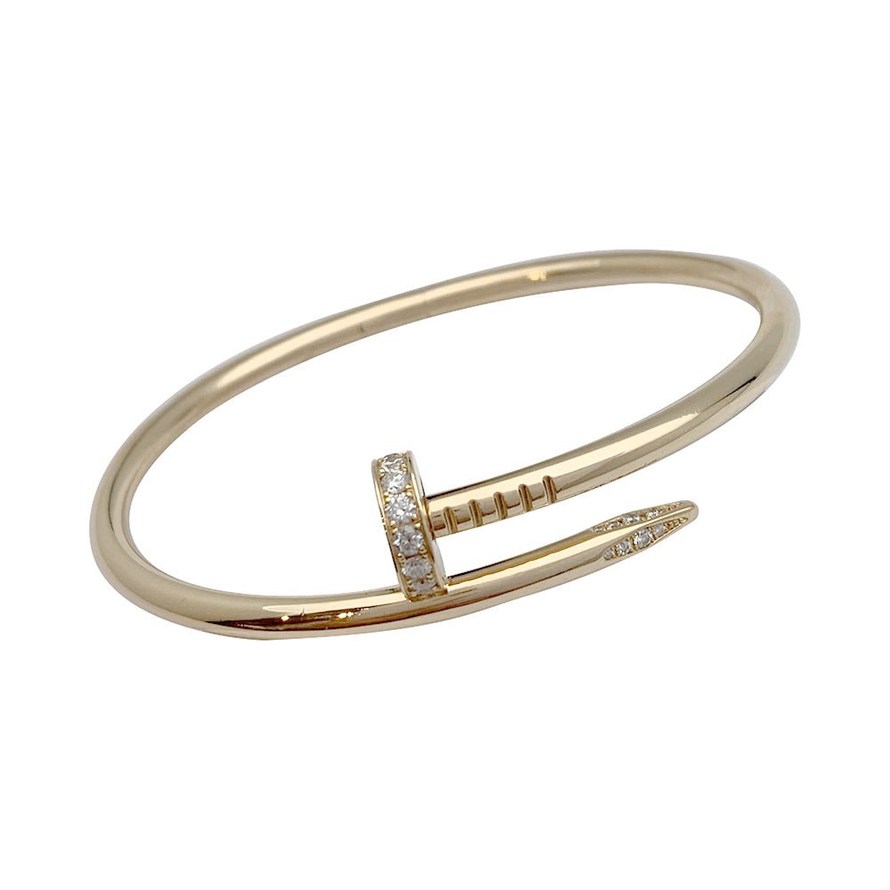 Bracelet Cartier, "Juste un clou", or jaune, diamants - Castafiore