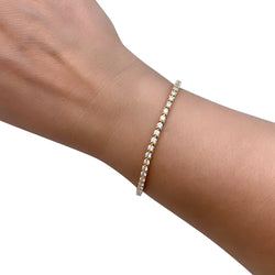 Bracelet Cartier ligne en or jaune serti de diamants - Castafiore