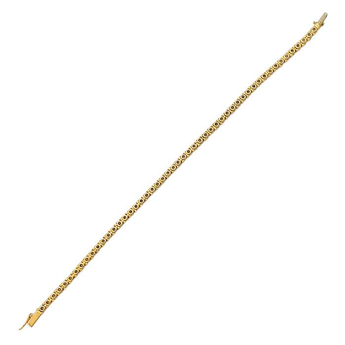 Bracelet Cartier ligne en or jaune serti de diamants - Castafiore