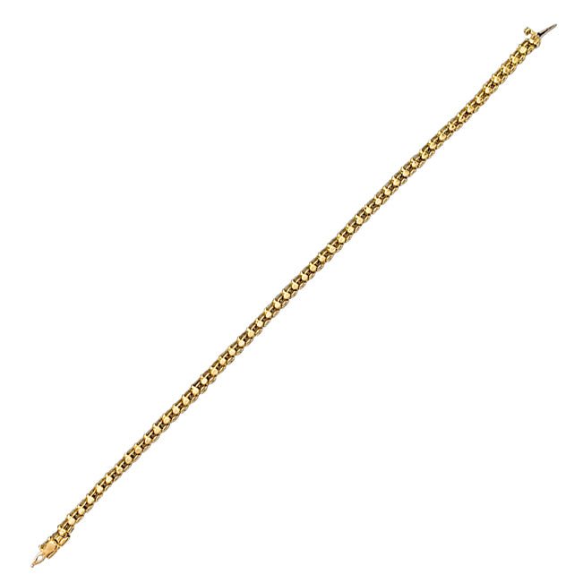 Bracelet Cartier ligne en or jaune serti de diamants - Castafiore