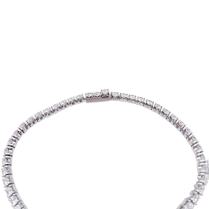 Bracelet CARTIER "Lignes Essentielles" en or blanc et diamants - Castafiore