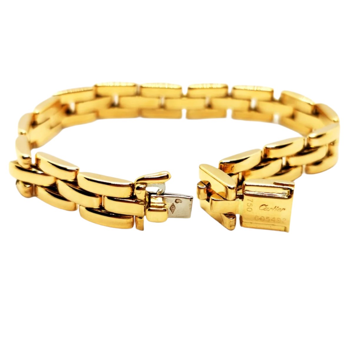 Bracelet CARTIER maillon Panthère en or jaune - Castafiore