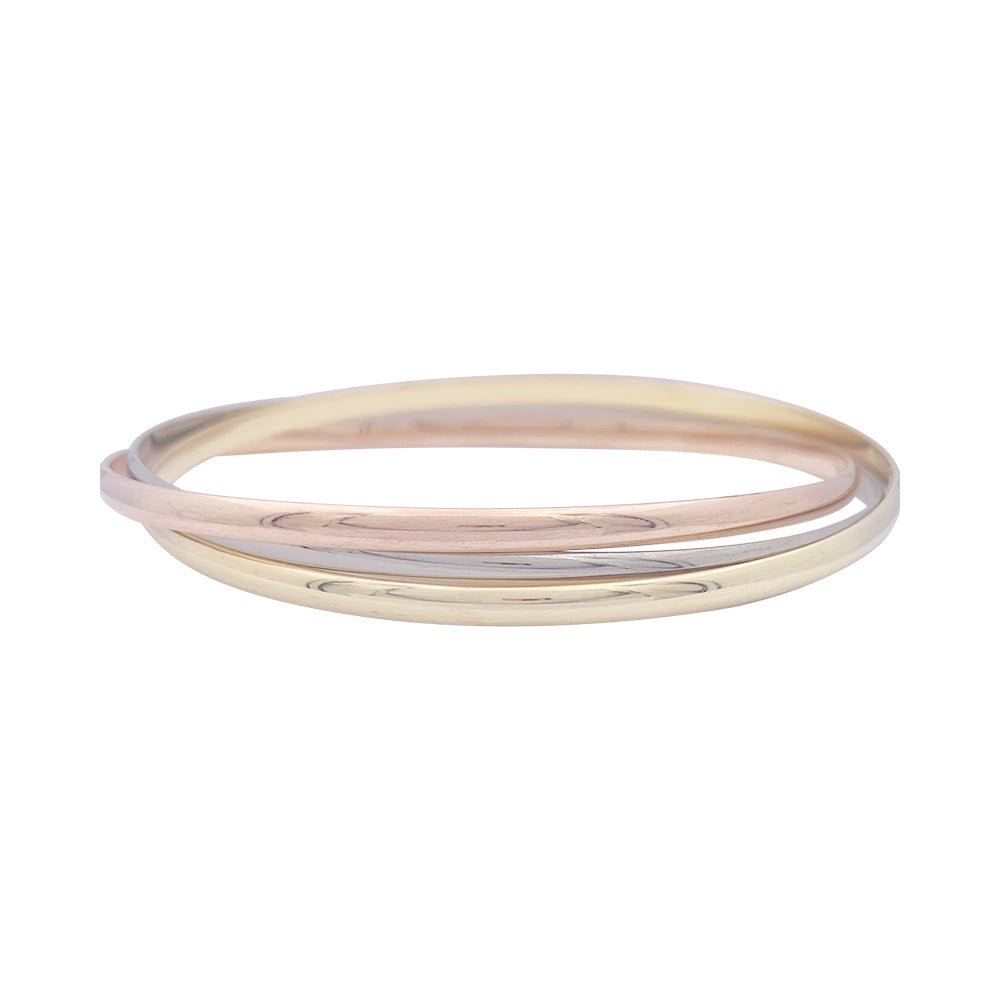 Bracelet CARTIER "Trinity" en or jaune, or blanc et or rose PM - Castafiore