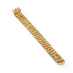 Bracelet Ceinture Souple en or jaune, rubis et diamants - Castafiore