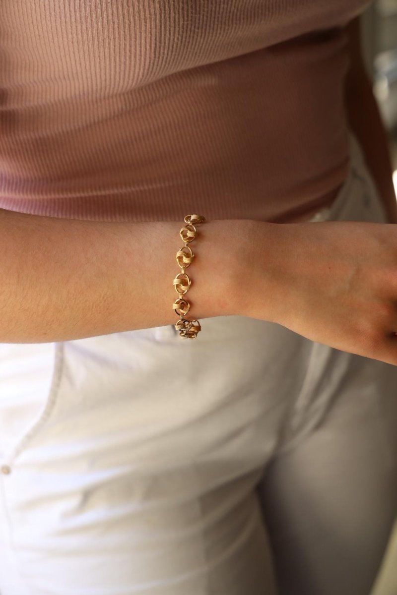 Bracelet Chaîne en or jaune - Castafiore