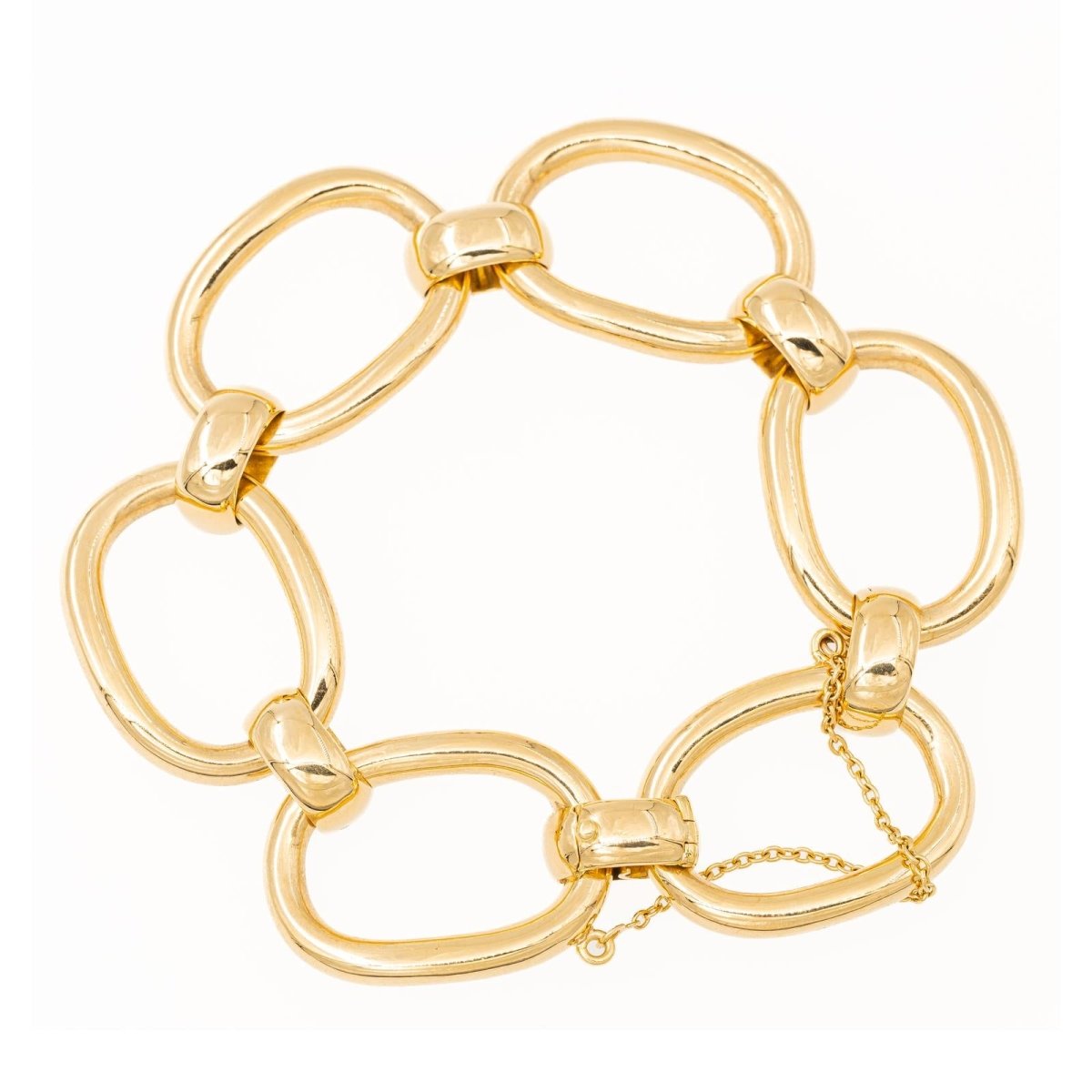 Bracelet Chaîne massive en or jaune - Castafiore