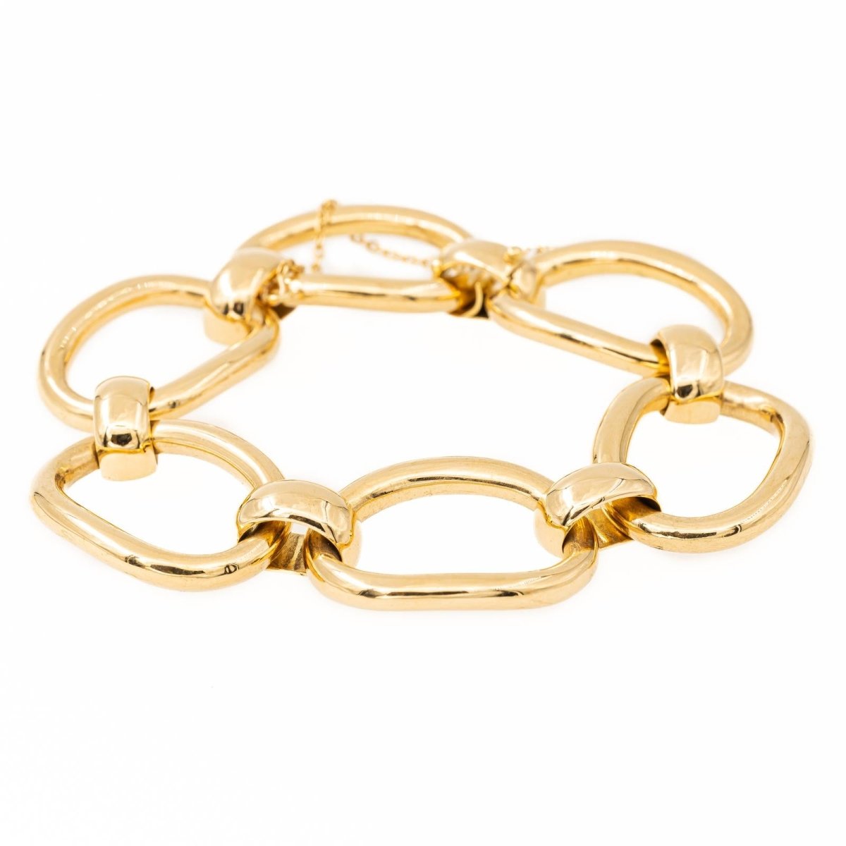 Bracelet Chaîne massive en or jaune - Castafiore