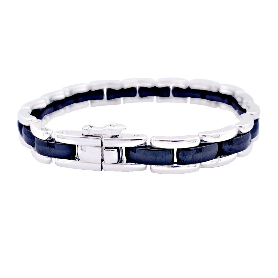 Bracelet Chanel, "Ultra", or blanc et céramique. - Castafiore