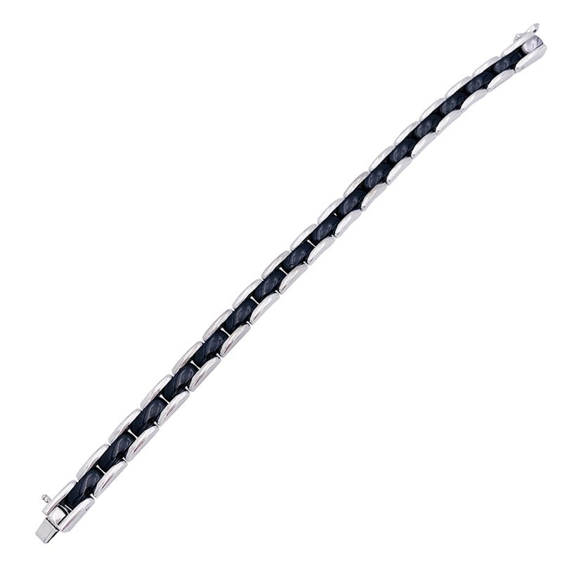 Bracelet Chanel, "Ultra", or blanc et céramique. - Castafiore