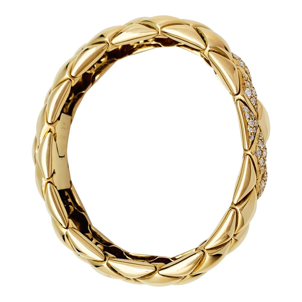 Bracelet CHAUMET, "Les Belles Cordelières", en or jaune et diamants. - Castafiore