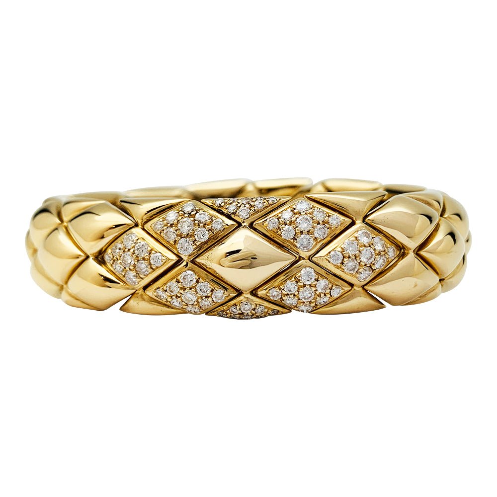 Bracelet CHAUMET, "Les Belles Cordelières", en or jaune et diamants. - Castafiore