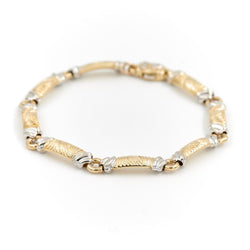 Bracelet CHIMENTO en 2 ors et en diamant - Castafiore