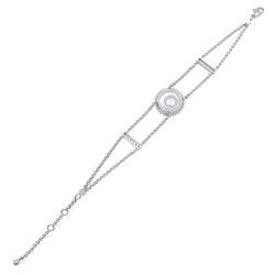 Bracelet CHOPARD "Happy Spirit" en or blanc et diamants - Castafiore
