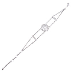 Bracelet CHOPARD "Happy Spirit" en or blanc et diamants - Castafiore