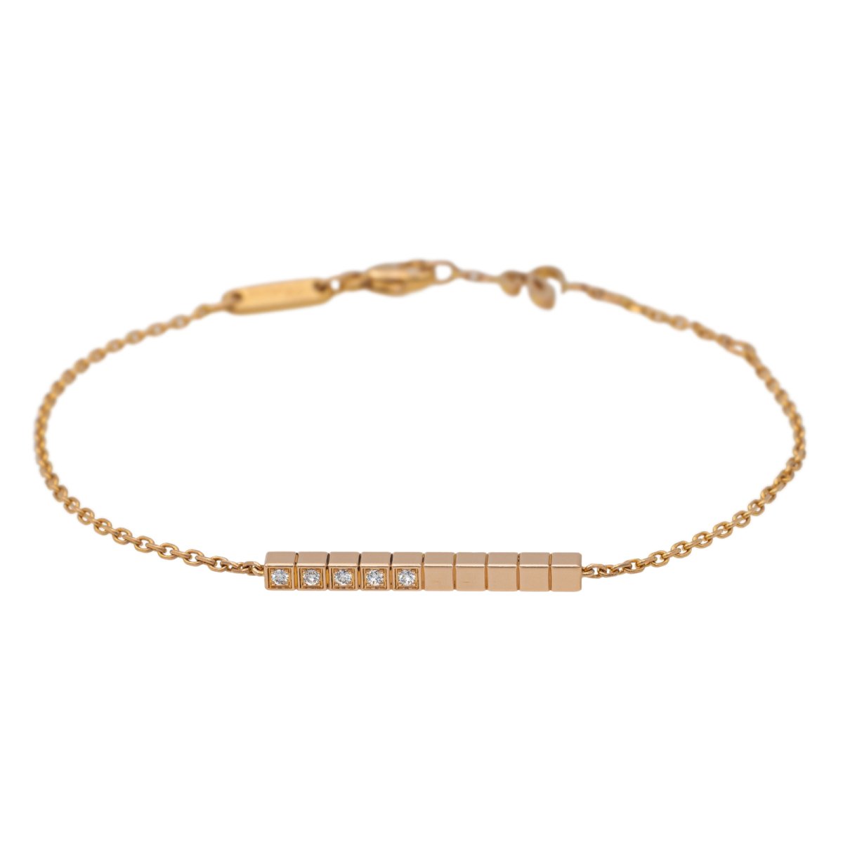 Bracelet CHOPARD Ice Cube en or rose et diamant - Castafiore